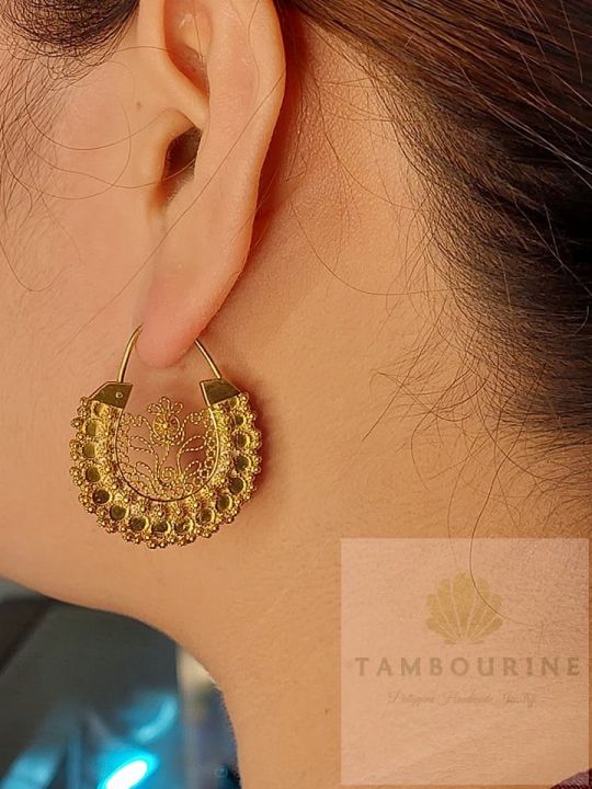 Tambourine earrings deals