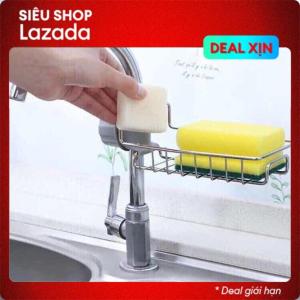 Kệ treo vòi rửa bát inox không gỉ Giá gắn vòi nước