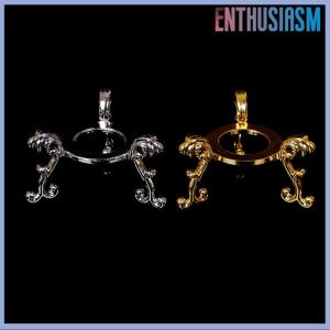 【Enthusiasm】🌟🌟【Hot Sale】🎈 Đế đỡ trứng đá quý trưng bày mạ vàng giá đỡ quả cầu pha lê đồ trang trí