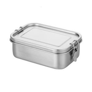 850ML Stainless Steel Lunch Box with Separate Compartment Container for Freshing Meals Home Office or School Use