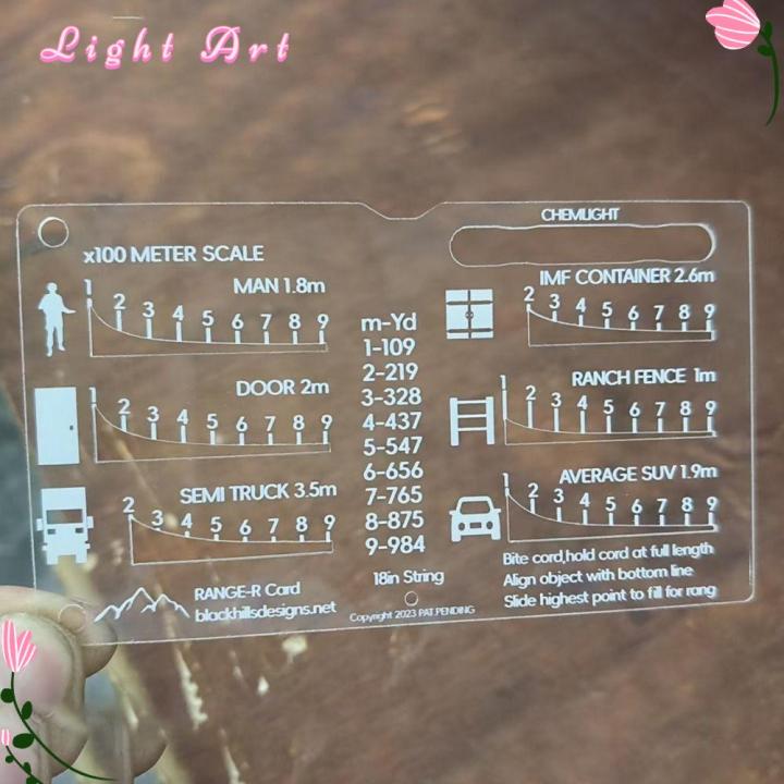 SMART AMORAL95AL5 Square Range Finder Card Acrylic Outdoor Auxiliary ...