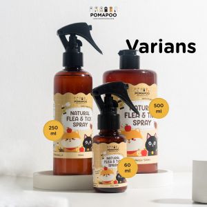Pomapoo Natural Flea & Tick Spray - Spray Penangkal Kutu Anjing Kucing POMAPOO Premium Berkualitas
