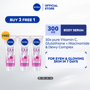 [BUY 2 FREE 1] NIVEA EXTRA Bright C&A VITAMIN LOTION 300ML | BODY MOISTURIZER | HAND CREAM | VITAMIN C | VITAMIN E (Losen Badan)