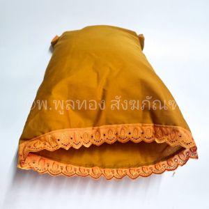 หมอนหนุน สำหรับพระสงฆ์  หมอนบวช หมอนกฐิน หมอนพระ  หมอน สีเหลือง หมอน สีพระราชทาน พร้อมส่ง