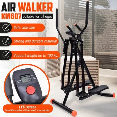 BG Sport Air walker Glider for indoor gym for Fitness Exercise Machine Workout Trainer Equipment Model- KM607