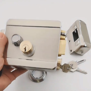 WAFU Smart Electric Gate Door Lock Secure Electric Metallic Lock Electronic Door Lock Door Access Control for Home Office Apartment Warehouse