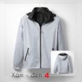 [Hàng Đẹp] Áo khoác gió 2 mặt Nam Nữ cao cấp ,mặc được 2 mặt, mũ tháo rời,chống nước,chống bụi. 