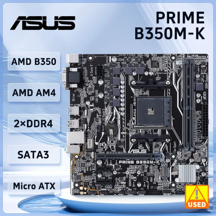 Mainboard Prime B350 Plus ASUS PRIME B350M-K Motherboard Socket