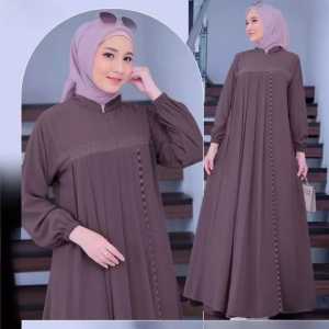 Busana - Gamis Crinkle Premium Mix Swaroski Gamis Elegan Terbaru