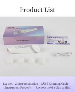 4-in-1 oxygen bubble facial pen | portable hydrating skin care device | deep cleansing lifting bri