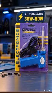 30W–80W Quick Heat Soldering Gun AC 220–240V Pistol Grip Electric Soldering Iron Long Tip for PCB Wire Electronics Repai
