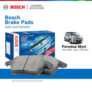 Bosch Front Brake Pads for Perodua Myvi 1st Gen 1.0 1.3 (2005 - 2011) 0986AB1030