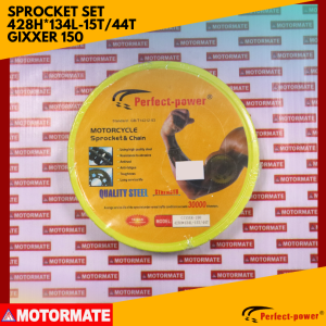 PERFECT POWER SPROCKET SET  428H*134L-15T/44T GIXXER 150