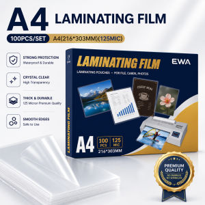 100pcs Laminating pouch film protection for photo paper A4(216*303MM)(125MIC)