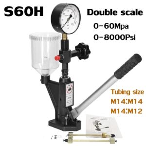 60Mpa nozzle explosion pressure fuel injector calibrator 0-400BAR common rail tool
