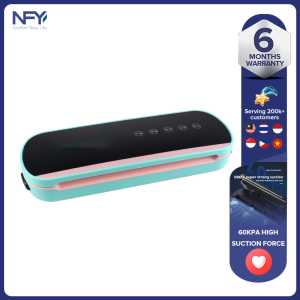 (10 free sealing bags) Vacuum sealing machine household fully automatic food preservation machine multi-functional sealing plastic sealing machine