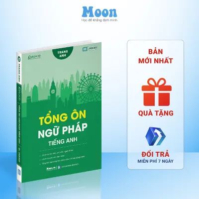 Bộ Sách Học Tiếng Anh Từ Mất Gốc: Combo tiếng anh cho người mới bắt đầu và tổng ôn ngữ pháp tiếng anh cô Trang Anh MoonBook