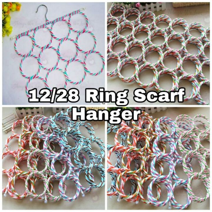 [SG] Ring Rings Scarf Organiser Tie Holder Belt Hanger Shawl