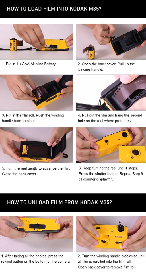 Ready Stock) Kodak M35 Reusable Film Camera
