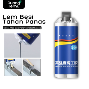 Lem AB Epoxy Kuat Penambal besi Steel Metal Radiator Anti Bocor Metal 100Gram