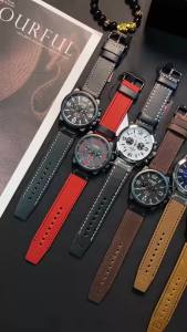 CURREN Mens Watches Top Luxury Brand Waterproof Sport Wrist Watch Chronograph Quartz Military Genuine Leather Relogio Masculino