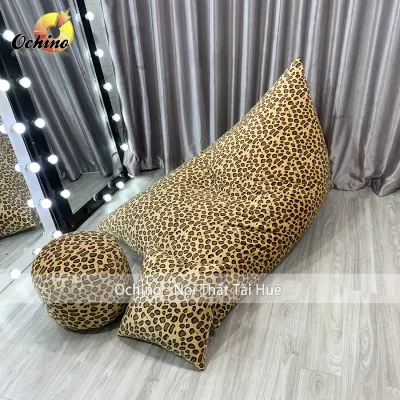 (FREE SHIP) Ghế Lười Hạt Xốp Dáng Sofa Thuyền Thư Giãn Phong Cách Hiện Đại Size To Cực Sang Chảnh (Đã Kèm Hạt Xốp)