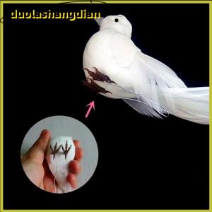 [Duola] Chim Bồ Câu Trắng lông bọt nhân tạo người yêu Hòa Bình chim bồ câu chim nhà vườn trang trí đám cưới giả chim mô hình XMAS cây đạo cụ