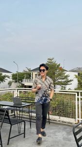 Kemeja Batik Pria Slimfit Stretch Lengan Pendek Bahan Stretch Melar Premium