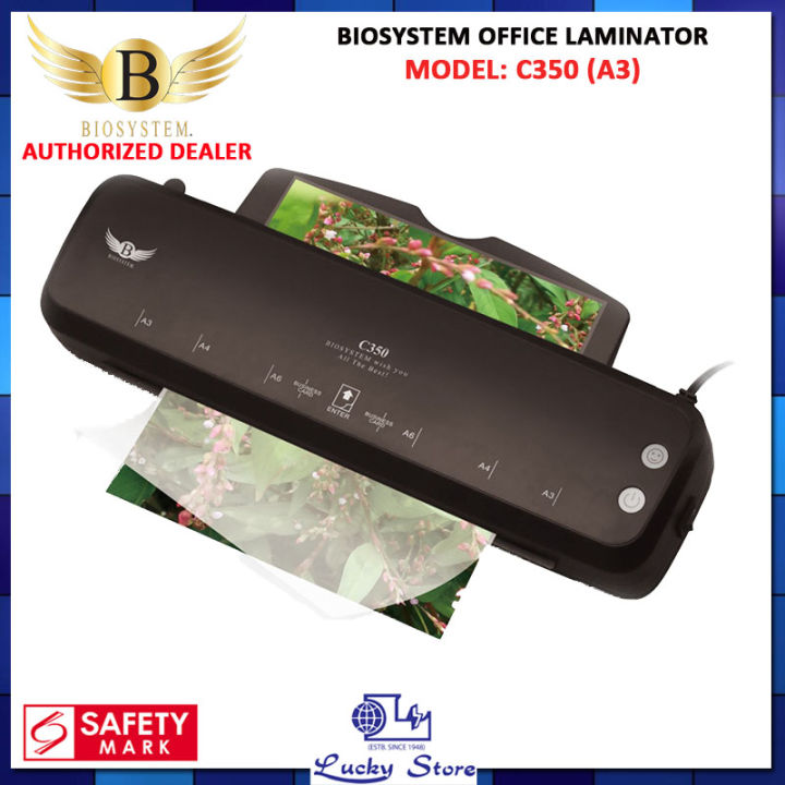 BIOSYSTEM C350C (A3) OFFICE LAMINATOR, JAM RELEASE FUNCTION, READY