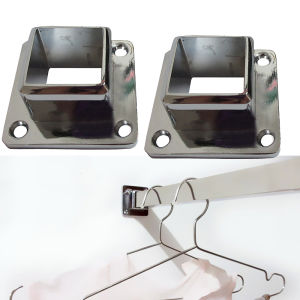 Stair Square Flange SUS304 With Neck For Stairs Tubular Hairline Railings - 2" x 2" Inner Dia