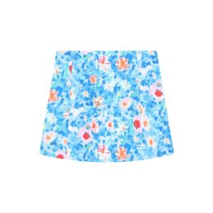 XLshop กระโปรงสั้นลายดอกสีสันสดใส รุ่นใหม่ มีซับใน ซิปข้าง สไตล์สาวฮาวาย หลากหลายสีให้เลือก