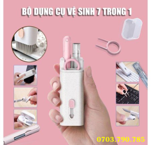 Bộ Dụng Cụ Vệ Sinh Đa Năng 7in1 Bàn Phím Máy Tính Điện Thoại Tai Nghe