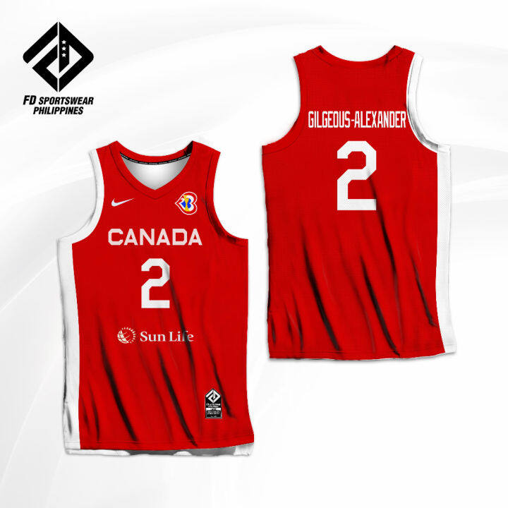 Canada 2024 basketball jersey