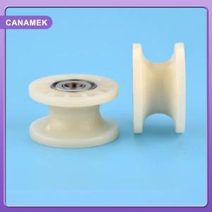 【CANAMEK】 1 cái cơ khí ròng rọc rãnh bánh xe 608ZZ kép mang lăn ròng rọc bánh xe Vòng Bánh xe lăn 8x42x24 Mét