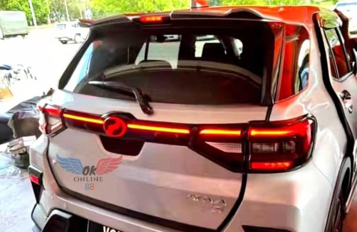 PERODUA ATIVA Rear Bonnet Garnish Running Light And LED Logo Emblem ...