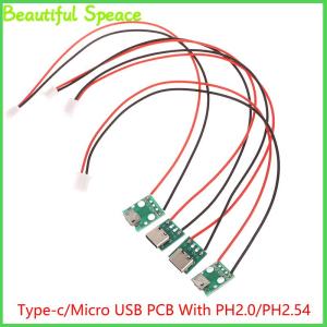 Beautiful Type-c PCB With Cabel Converter Adapter Micro USB To DIP Female Connector Breakout Board Charging Cable Soldering Board Socket