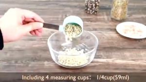 8Pcs Measuring Cups and Spoons Set Stainless Steel Handle Graduated Baking Measuring Tools