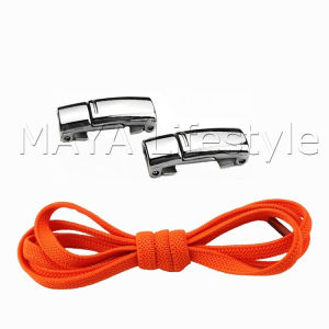 MAYA เชือกผูกรองเท้า แบบแม่เหล็ก ยืดหยุ่น ใช้งานง่าย สีพื้น จํานวน 1 คู่ Shoelace