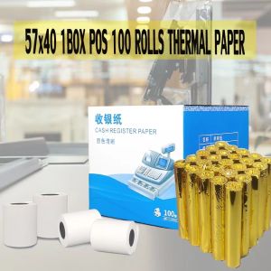 1 Box (100 Rolls) 57x40mm Thermal Paper For POS Cash Receipt Thermal Printer Roll Thermal Paper 57x40mm Thermal Paper High Quality Thermal Paper