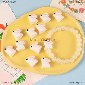 [COD] Man YingLie Abstract Bunny White Cartoon Beads Handmade Material Jewelry Accessories Making Necklace Bracelet