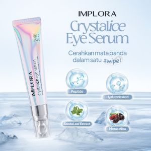 implora Crystalice Eye Serum Kantung Mata Panda Eye Krim Cream Mata Gel Peptide Pelembab Mata
