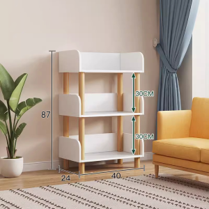 Thickening 4/5/6 Layers Book Shelf Wooden  For Children Study Storage Shelves Organizer Bookshelf Display Rack