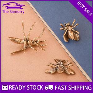 Samurry ✨Hot Sale✨ 1 Piece thu nhỏ mô phỏng côn trùng bàn trang trí Brass Bee bức tượng nhỏ bảng trà vật nuôi cổ đồng Thủ công mỹ nghệ trang trí nội thất