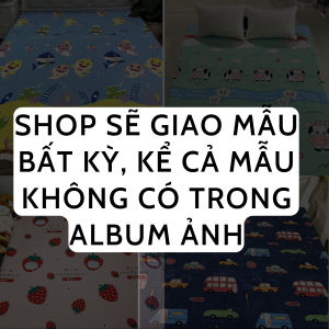 Tấm Lót Bảo Vệ Nệm Chống Thấm Tuyệt Đối Mẫu Sao Biển - Drap chống nước cotton Mềm Mịn Thoáng Mát Đủ Kích Thước