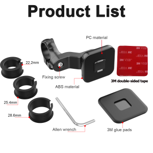 【Hot】Original Rotatable Magnetic Suction Type Phone Holder With 3M Double-sided Tape For Bike Motorcycles Electric Bicycles etc