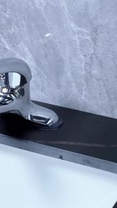 AU Old-fashioned double-hole faucet for washbasin suitable for home bathroom vanity two-in-one cold and hot water two-way three-hole
