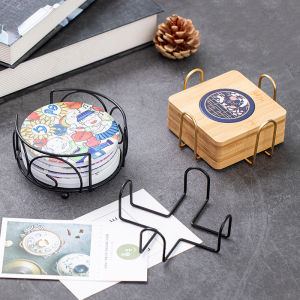 [Eqrbtl] Coaster Holder Mat Storage Rack Table Mat Holder Tea Coffee Mug Placemat Storage Organizer Table Kitchen Accessories