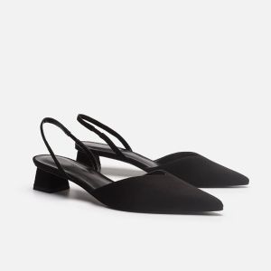 WomenS New Summer Simple Pointed Toe Square Heel Sandals High Heel Thin Strap Fashion Shoes Plus Size