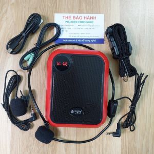 Máy trợ giảng không dây Shee Me Here T200 dùng Mic FM không dây có dây