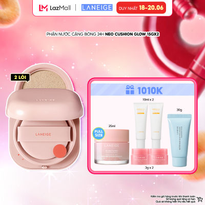 Phấn Nước Cho Lớp Nền Căng Bóng Tự Nhiên 50H Laneige Neo Cushion Glow 15G+ Kèm Lõi